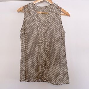 Banana republic, sheer blouse.